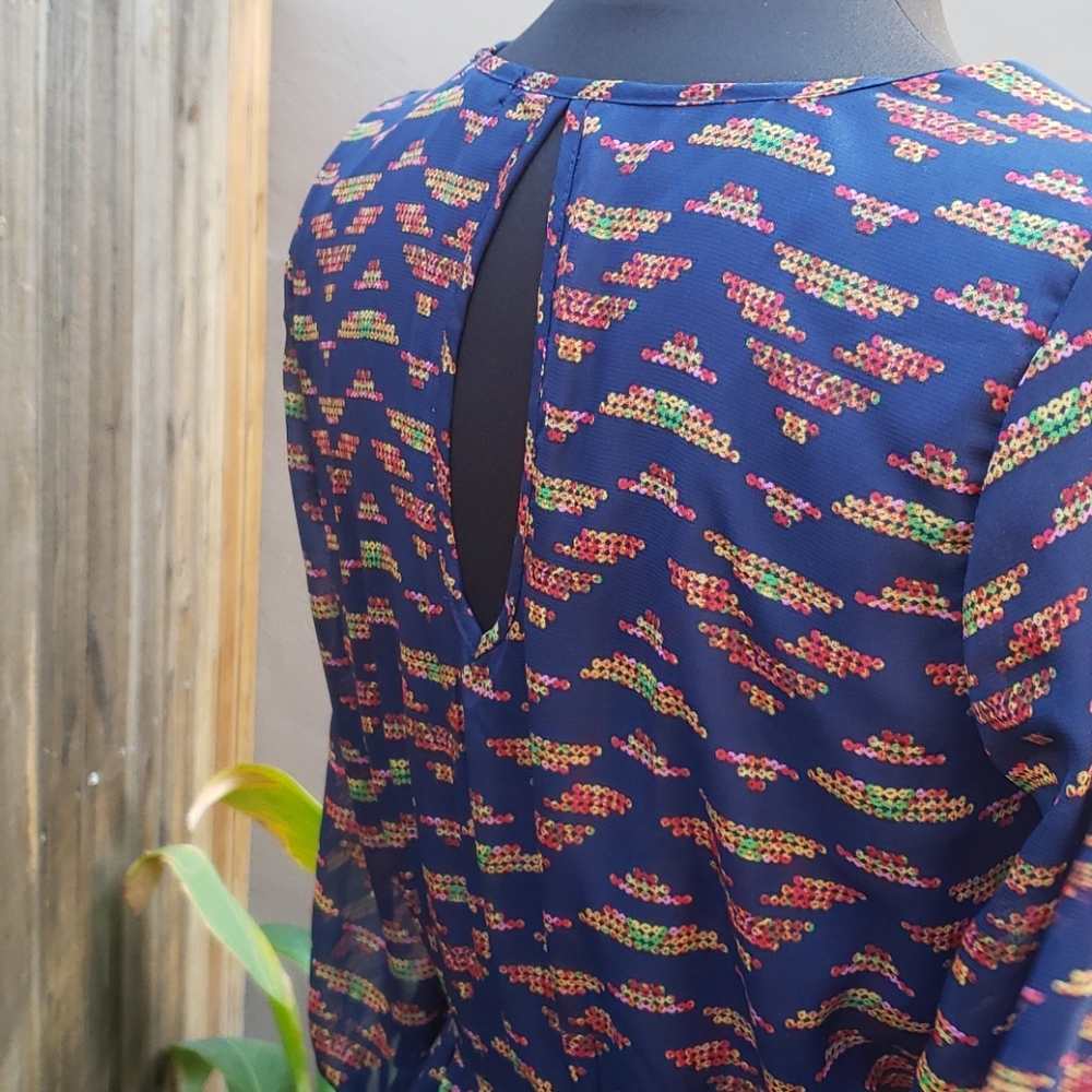 Mid-sleeve dress - Picture 3 of 7